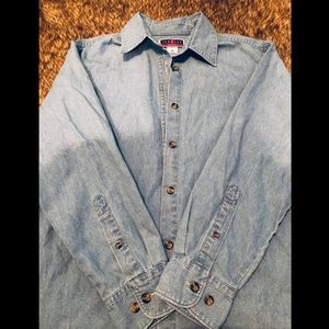 Jerzees Button Down Jean Top